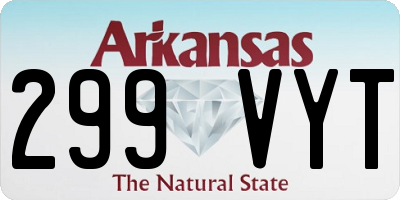 AR license plate 299VYT