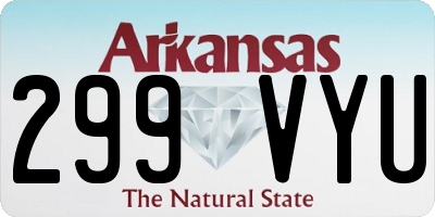 AR license plate 299VYU