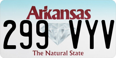 AR license plate 299VYV