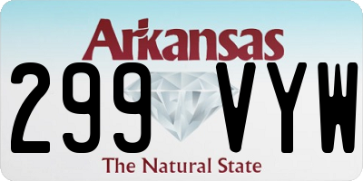 AR license plate 299VYW