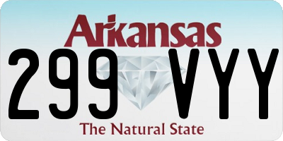 AR license plate 299VYY