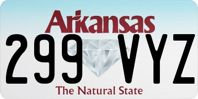 AR license plate 299VYZ