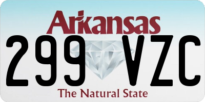 AR license plate 299VZC