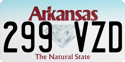 AR license plate 299VZD