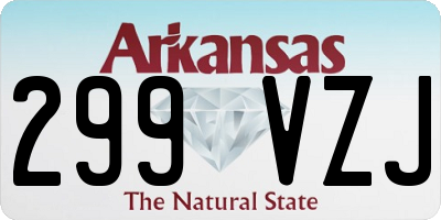 AR license plate 299VZJ