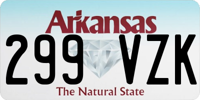 AR license plate 299VZK