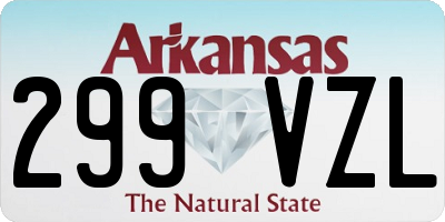 AR license plate 299VZL