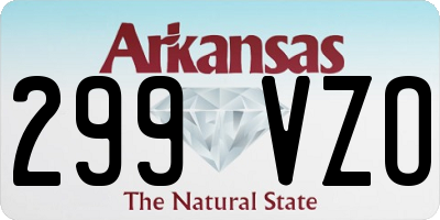 AR license plate 299VZO