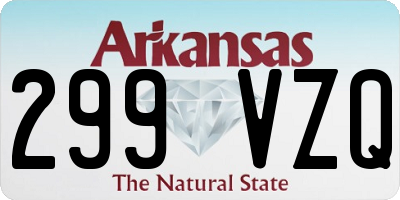 AR license plate 299VZQ