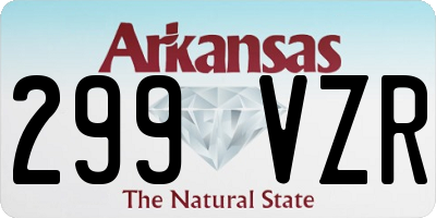 AR license plate 299VZR