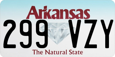 AR license plate 299VZY