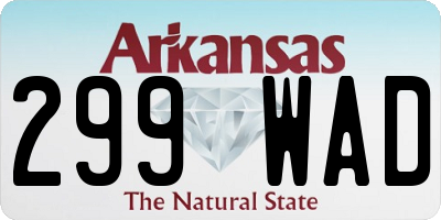 AR license plate 299WAD