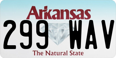 AR license plate 299WAV