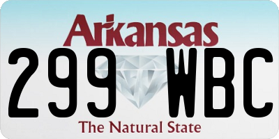 AR license plate 299WBC