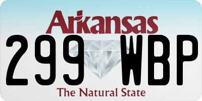 AR license plate 299WBP