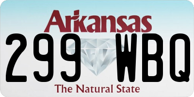 AR license plate 299WBQ