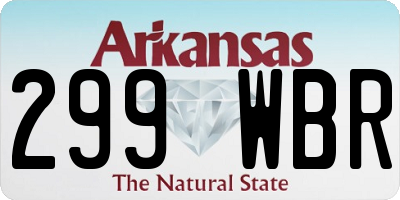 AR license plate 299WBR