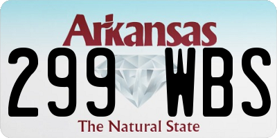 AR license plate 299WBS