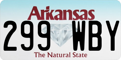 AR license plate 299WBY