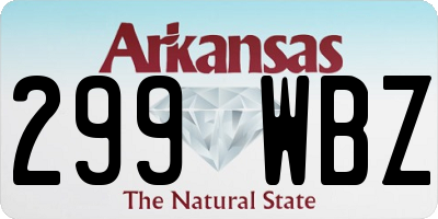 AR license plate 299WBZ