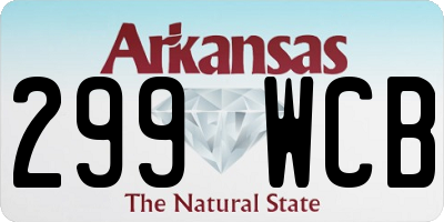 AR license plate 299WCB