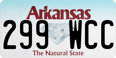 AR license plate 299WCC