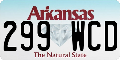 AR license plate 299WCD