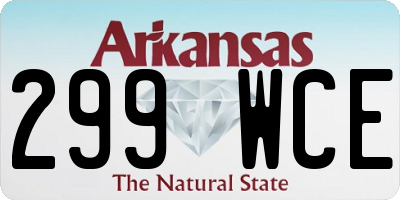 AR license plate 299WCE