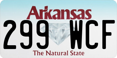 AR license plate 299WCF