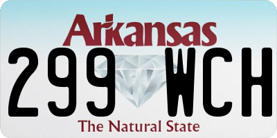 AR license plate 299WCH