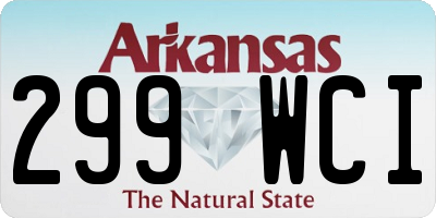 AR license plate 299WCI
