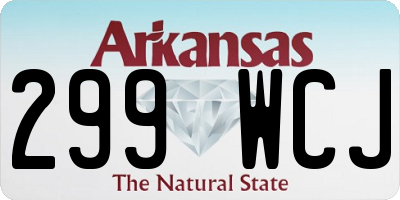 AR license plate 299WCJ