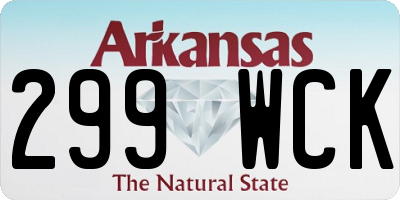 AR license plate 299WCK