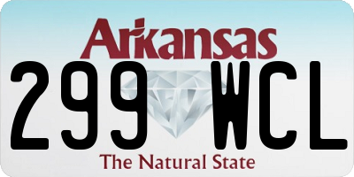 AR license plate 299WCL