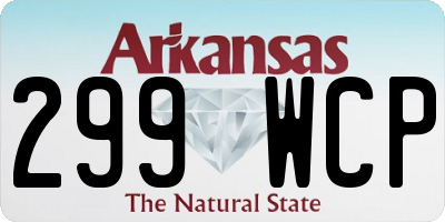 AR license plate 299WCP