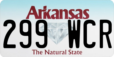 AR license plate 299WCR
