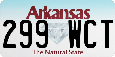AR license plate 299WCT