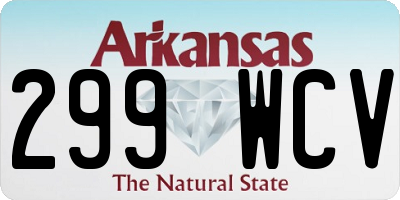 AR license plate 299WCV