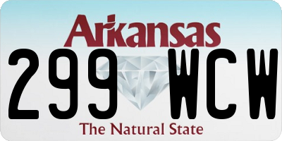 AR license plate 299WCW