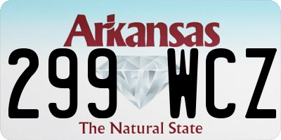 AR license plate 299WCZ