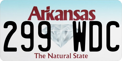 AR license plate 299WDC