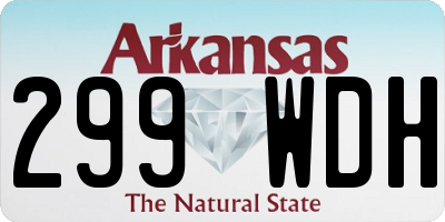 AR license plate 299WDH