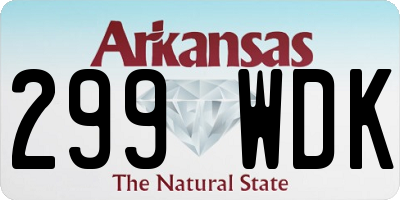 AR license plate 299WDK