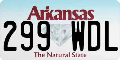 AR license plate 299WDL