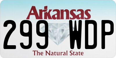 AR license plate 299WDP