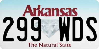AR license plate 299WDS