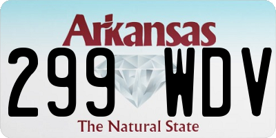 AR license plate 299WDV