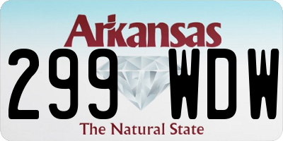 AR license plate 299WDW