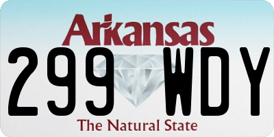 AR license plate 299WDY