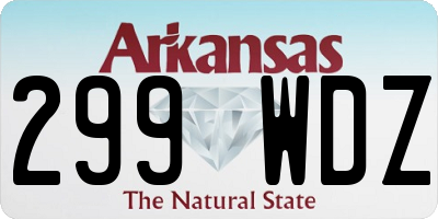 AR license plate 299WDZ